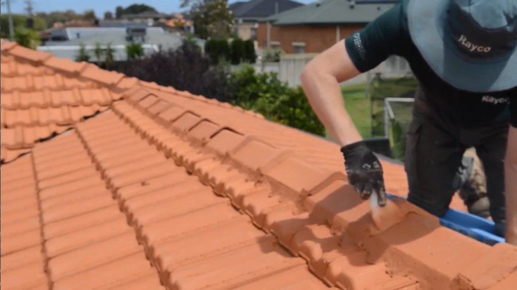 Tile pointing ridge capping repair
