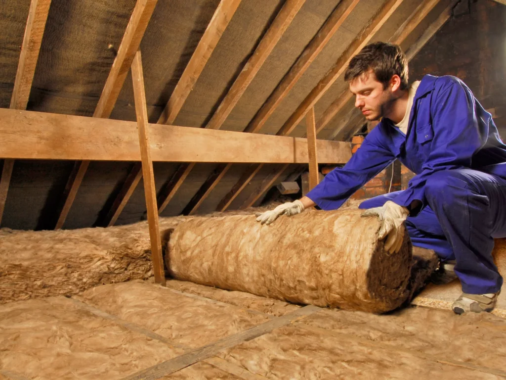 Install roof insulation